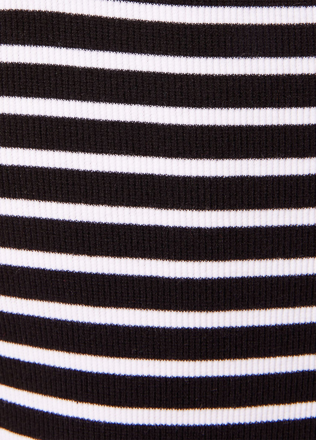 Черно-белое кэжуал платье платье-майка Jennyfer в полоску