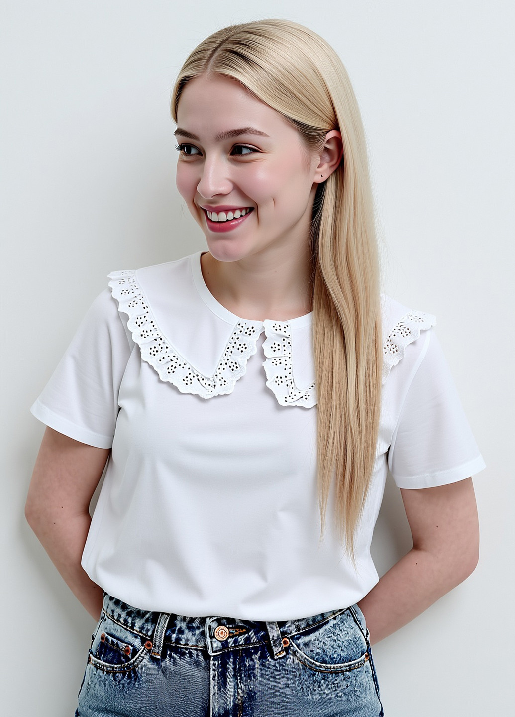 Белая блуза House