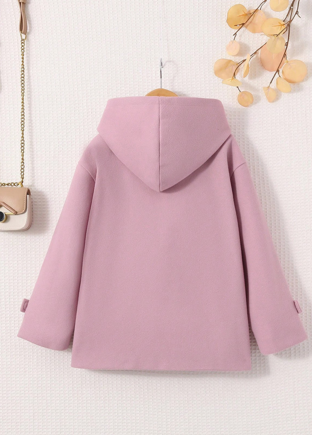 Светло-розовое демисезонное Пальто SHEIN