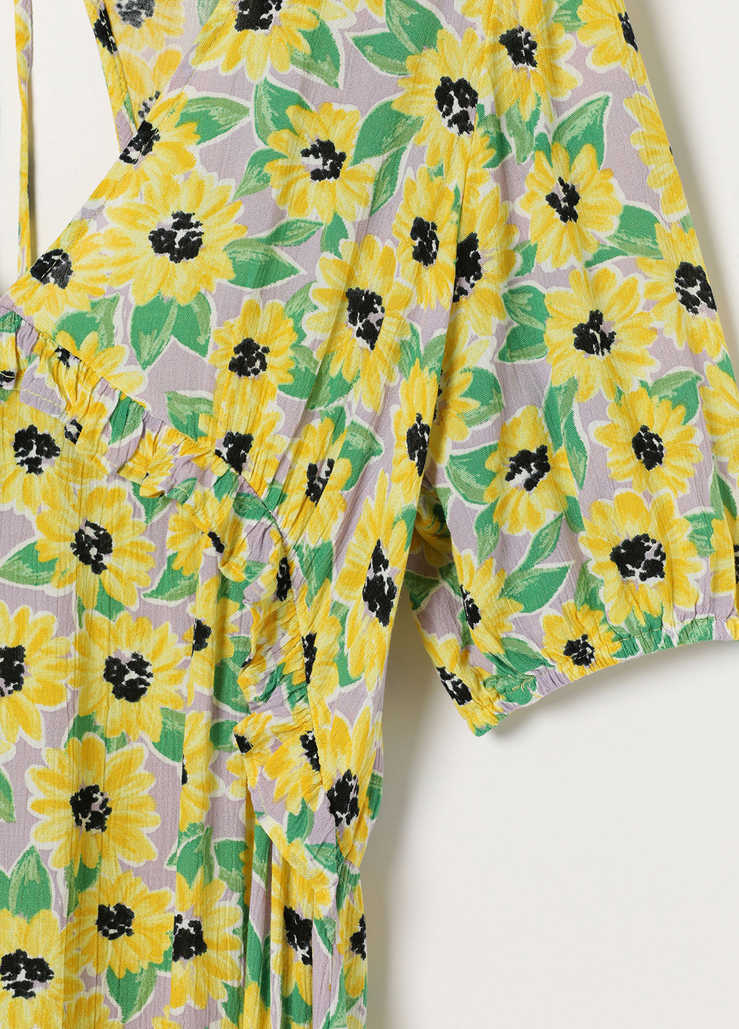 Жовтий кежуал сукня оверсайз Lefties з квітковим принтом