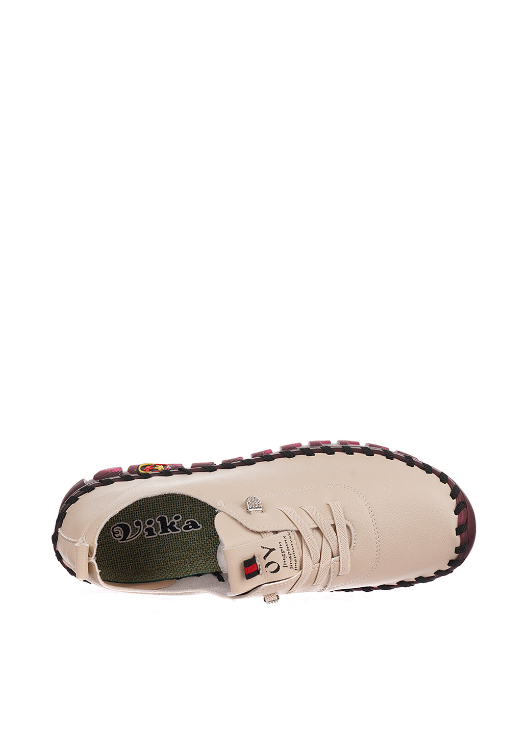 Бежеві еспадрільі VIKA однотонний біла підошва (322766737)