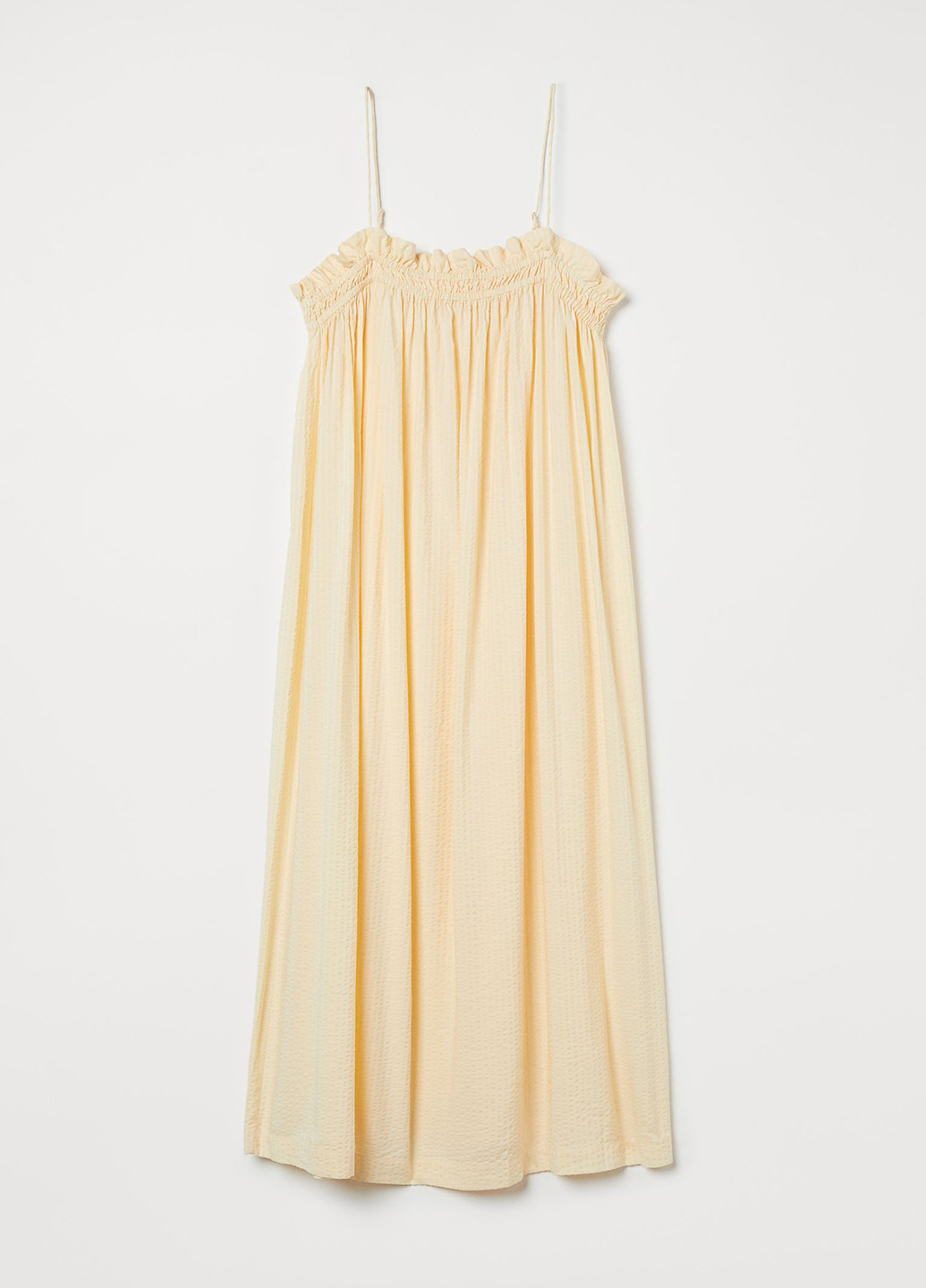 Персиковое кэжуал платье а-силуэт H&M однотонное