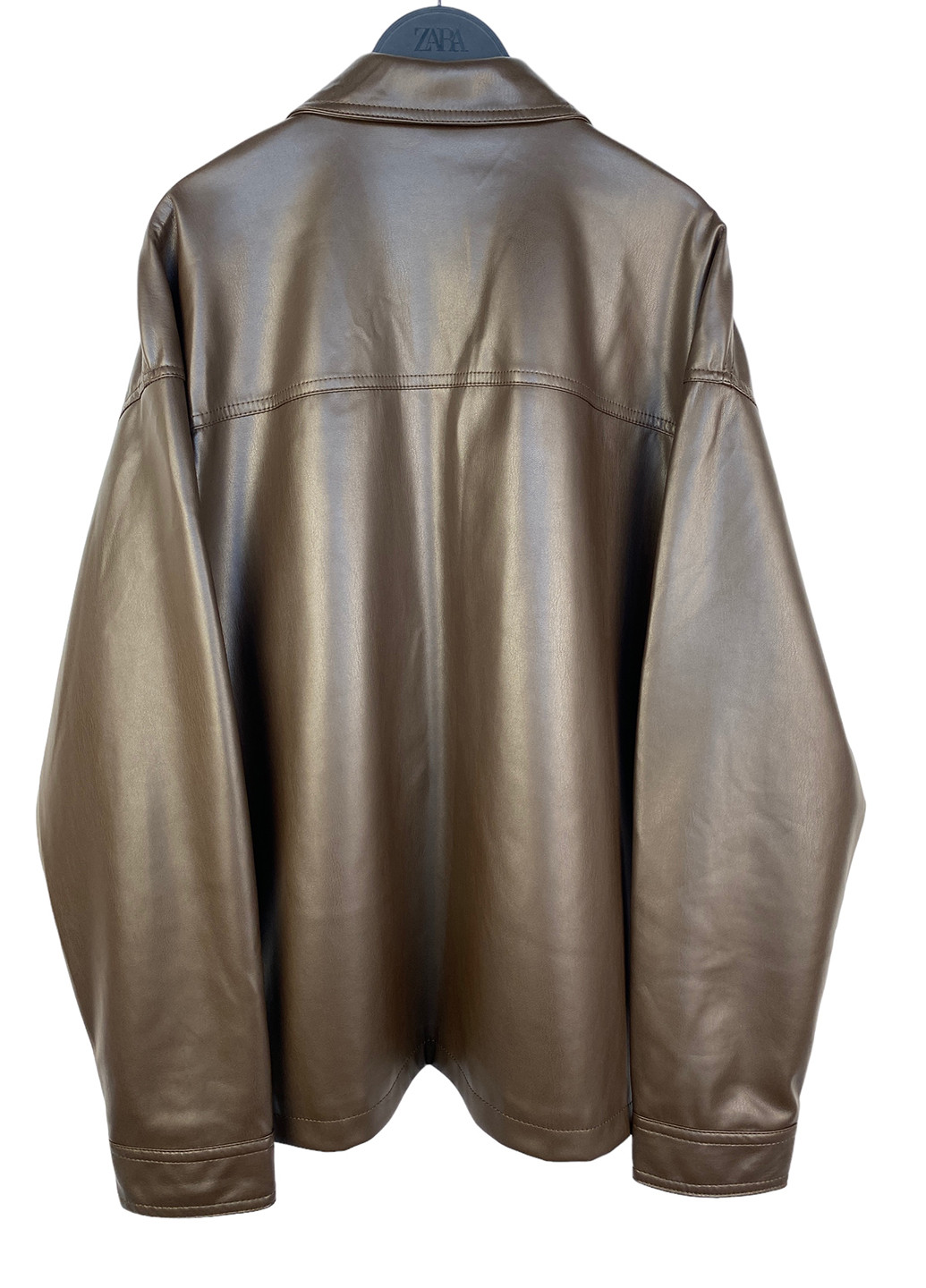 Темно-коричнева демісезонна куртка Bershka