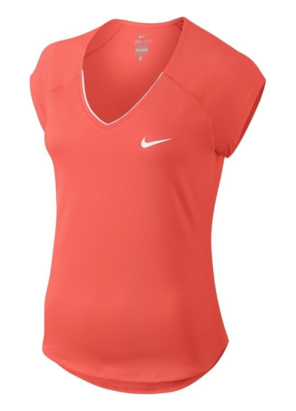 Коралловая летняя футболка с коротким рукавом Nike