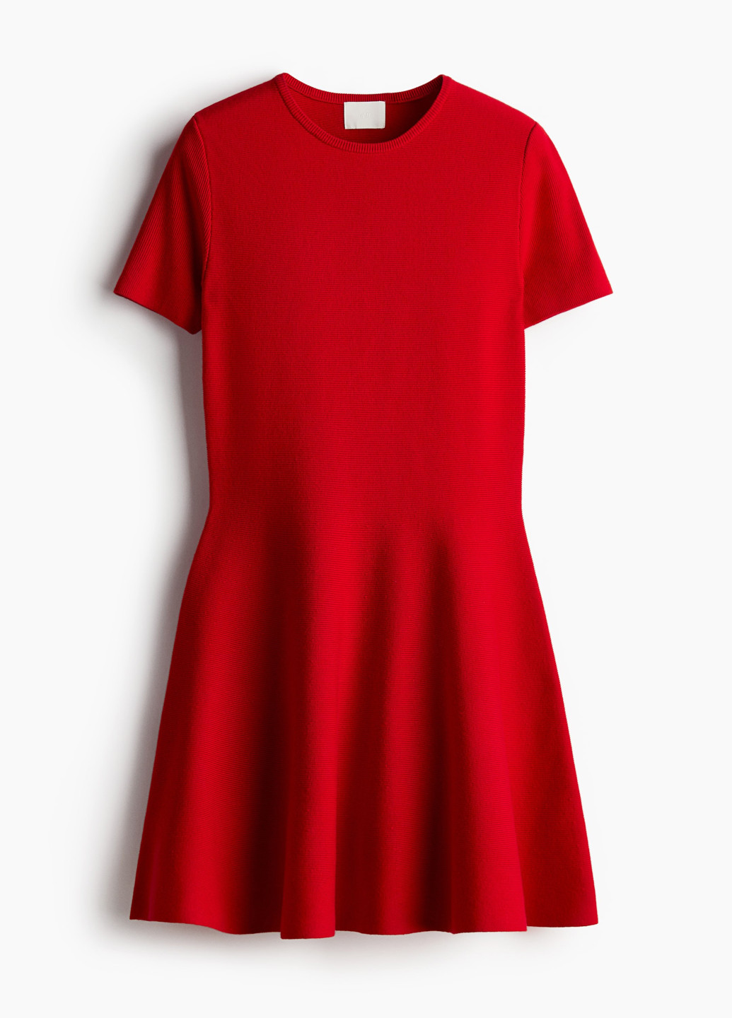 Червона кежуал сукня кльош H&M однотонна