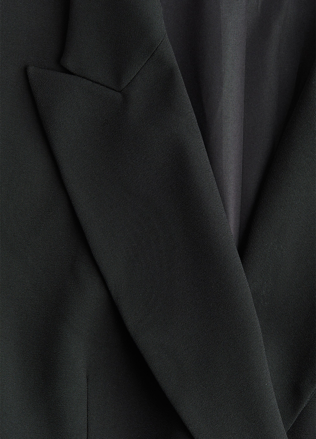 Комбинезон H&M комбинезон-брюки однотонный чёрный вечерний, деловой, кэжуал полиэстер