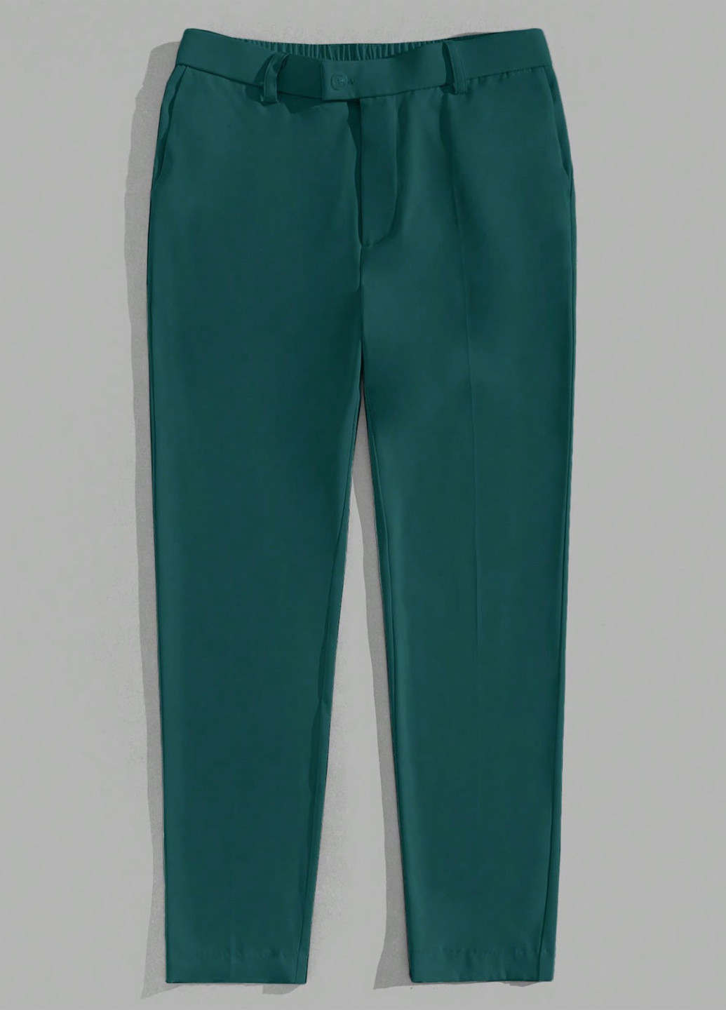 Зеленые классические, кэжуал демисезонные классические, прямые брюки SHEIN