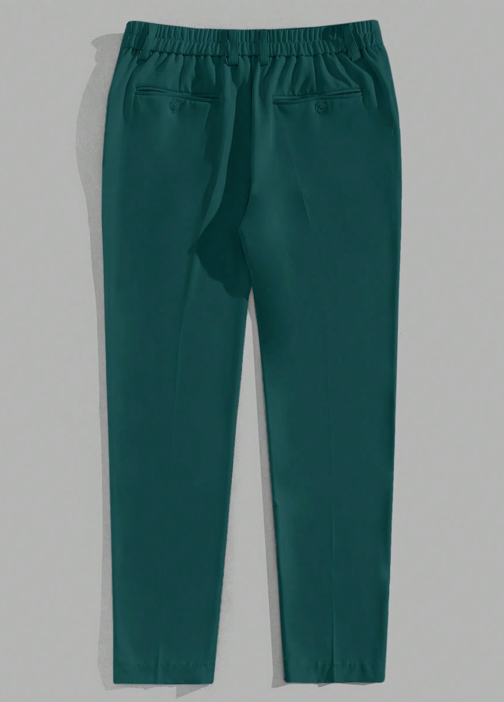 Зеленые классические, кэжуал демисезонные классические, прямые брюки SHEIN