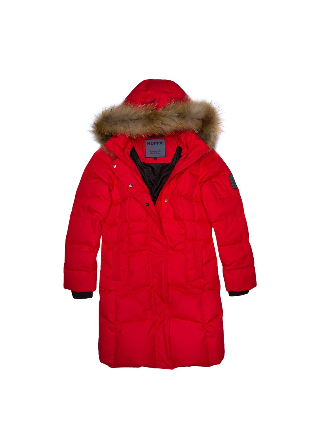 Червоне зимнє Пальто-пуховик YESSICA Huppa