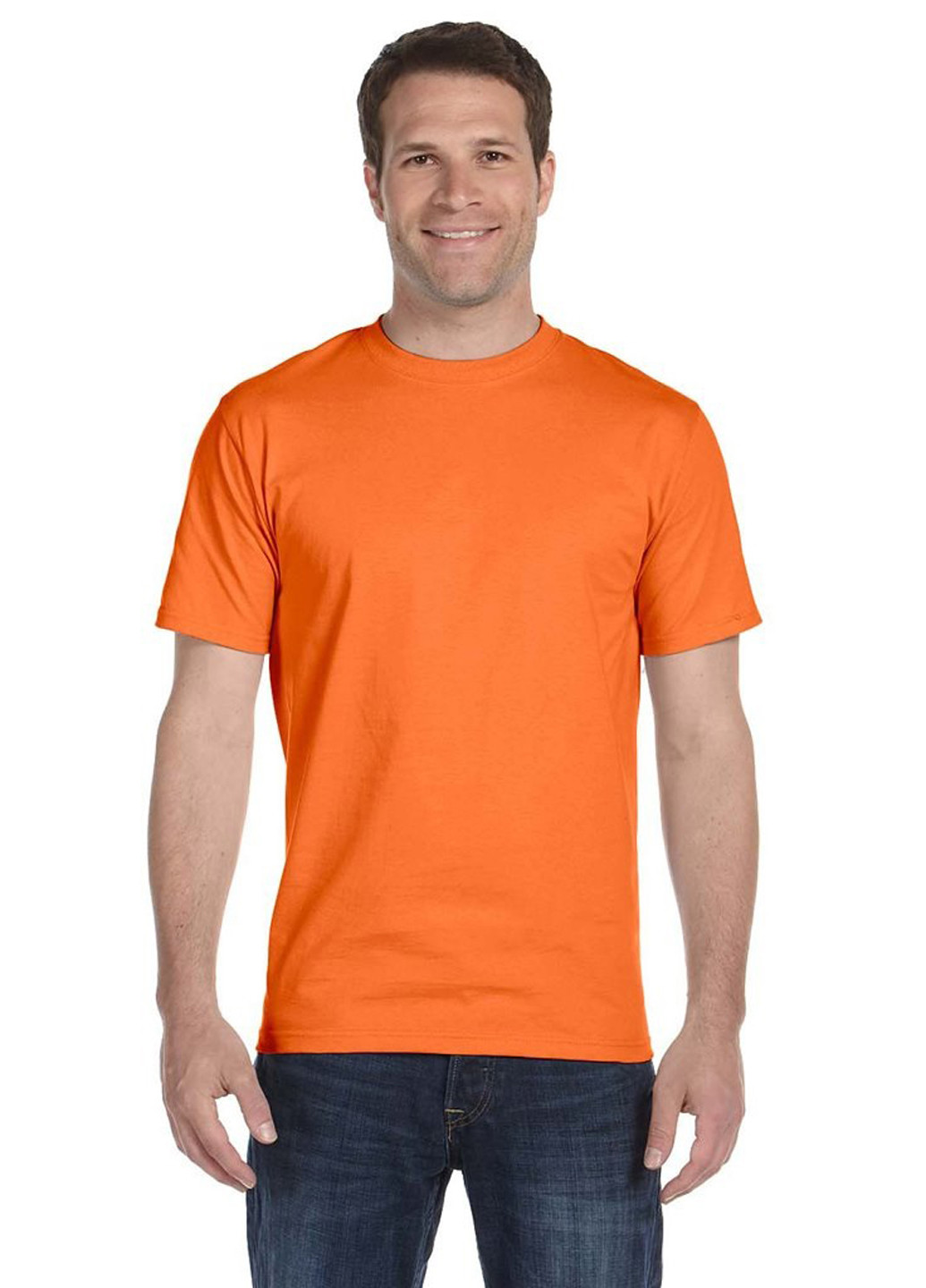 Оранжевая футболка Gildan