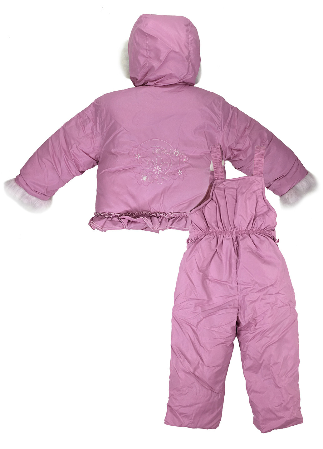 Рожевий зимній комплект (куртка, комбінезон) Mira