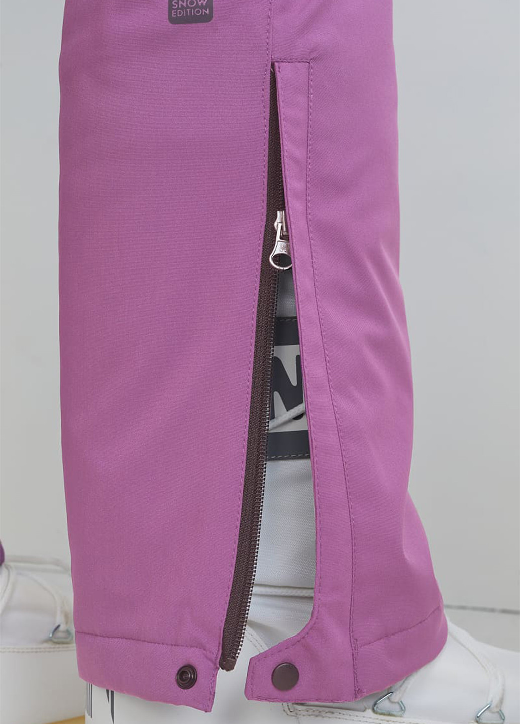 Фиолетовые спортивные зимние прямые брюки C&A