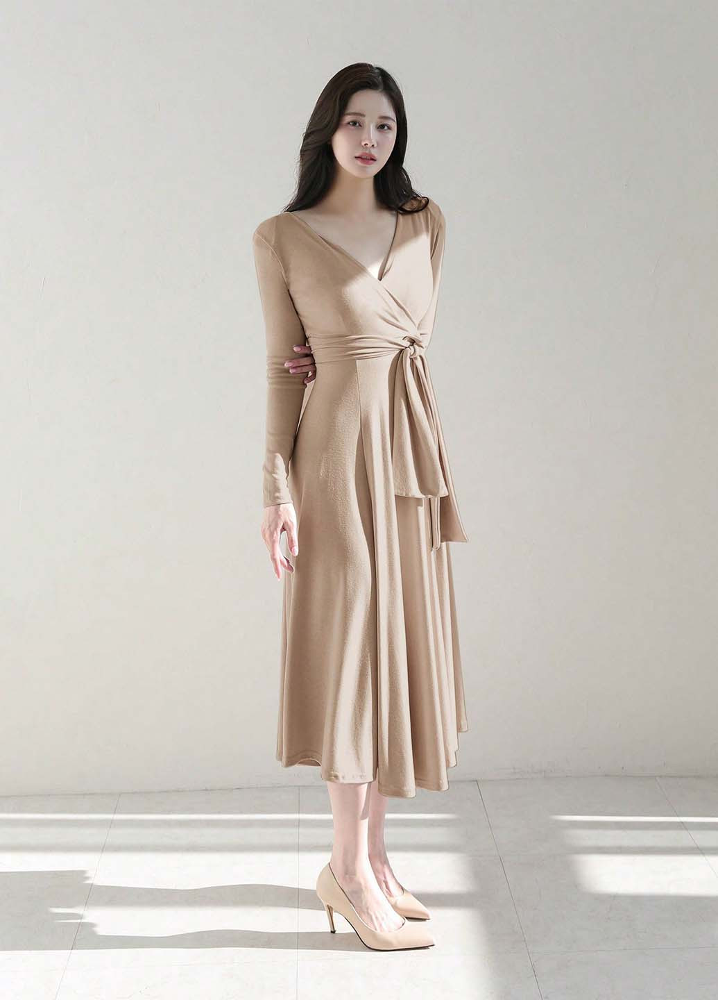 Бежева кежуал сукня Dazy однотонна