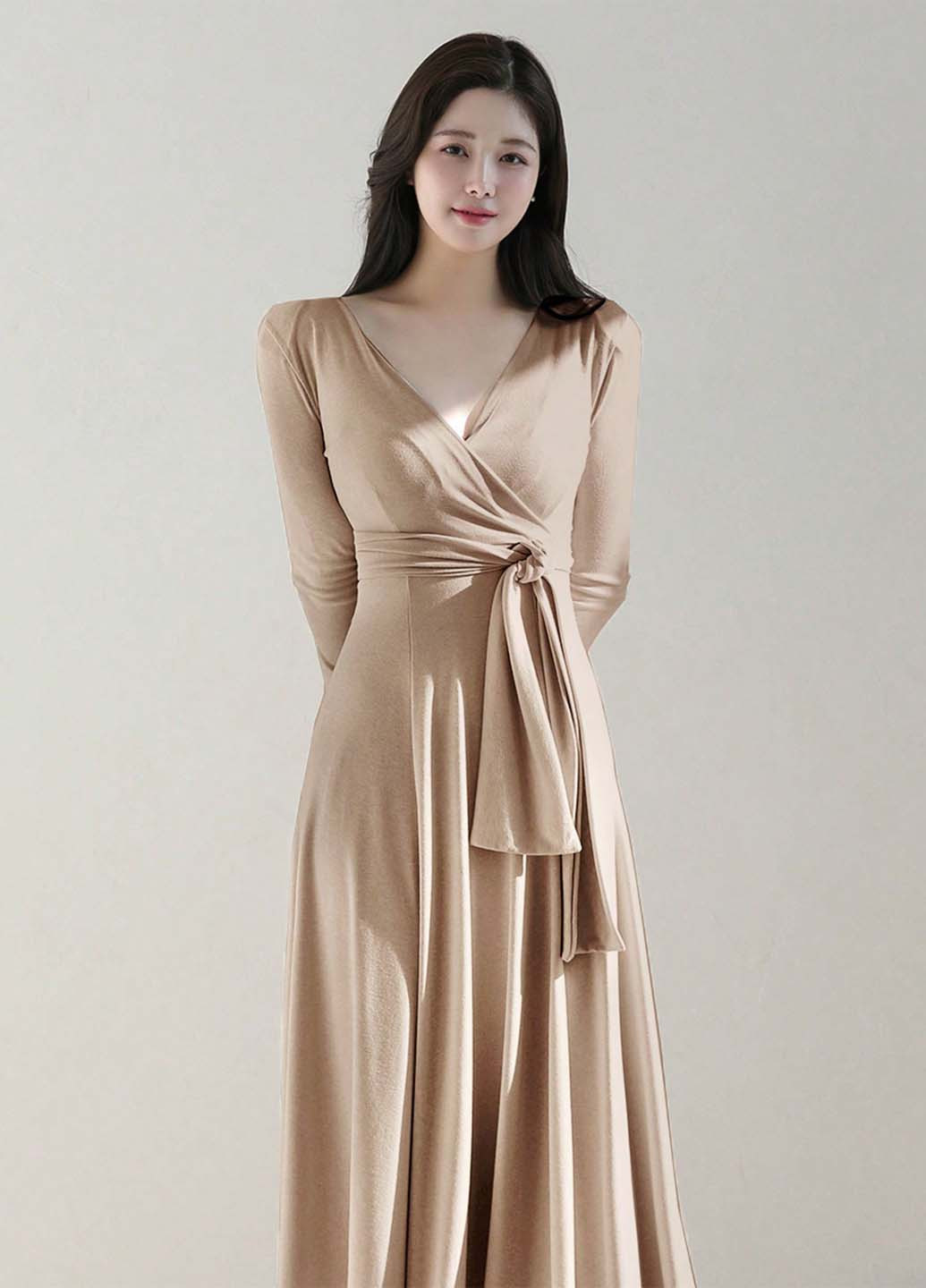 Бежева кежуал сукня Dazy однотонна