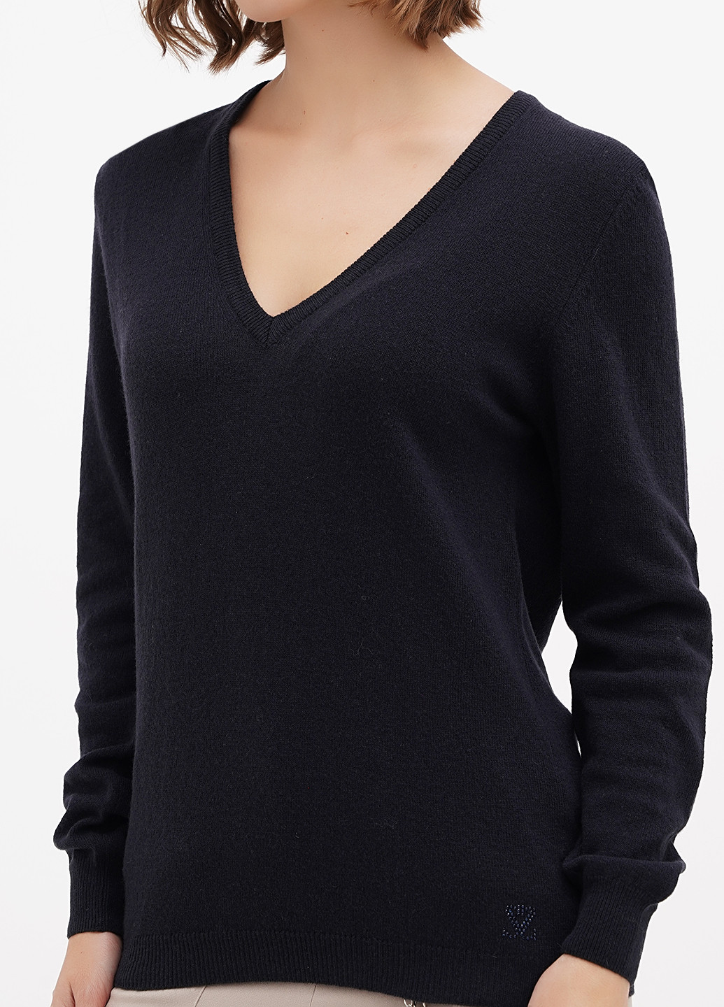 Синий демисезонный пуловер пуловер Sassofono