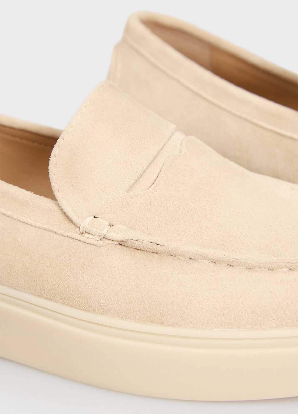 PRPY Туфлі лофери бежевий з натуральна замша, китай — демісезон (334684272)