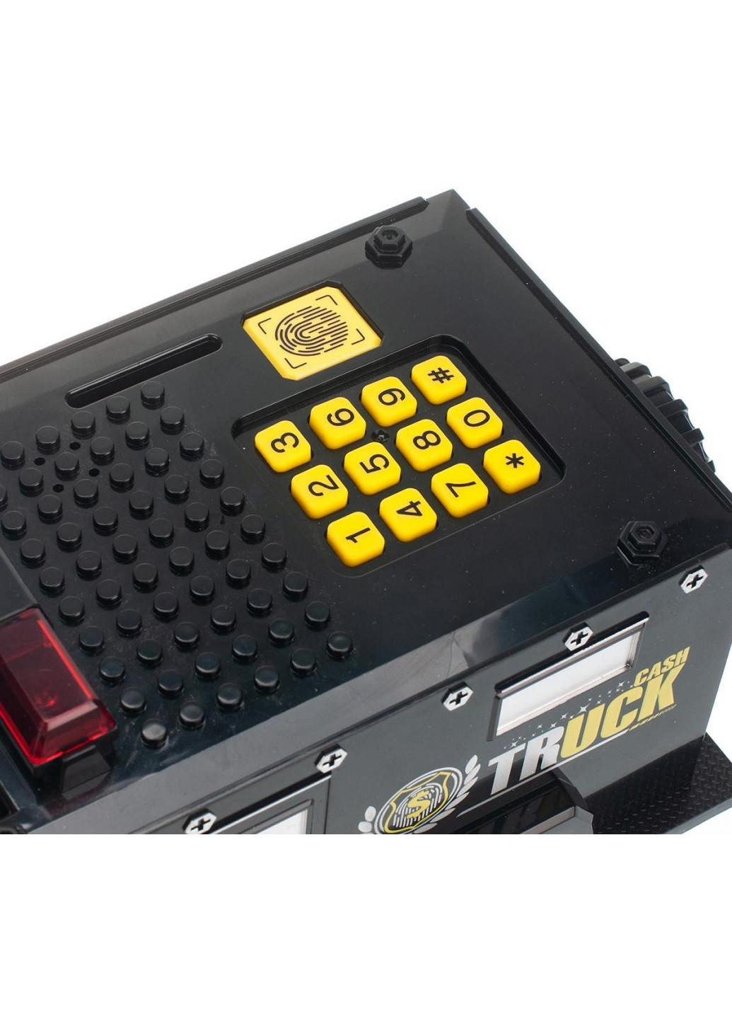 Інтерактивна скарбничка сейф з кодовим замком з купюроприймачем та відбитком пальця Поліцейська машина 30х15х15 см (30857-Нов) Francesco Marconi (251328986)