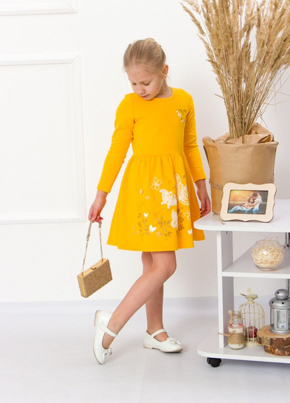 Оранжевое платье для девочки Носи своє (253640433)
