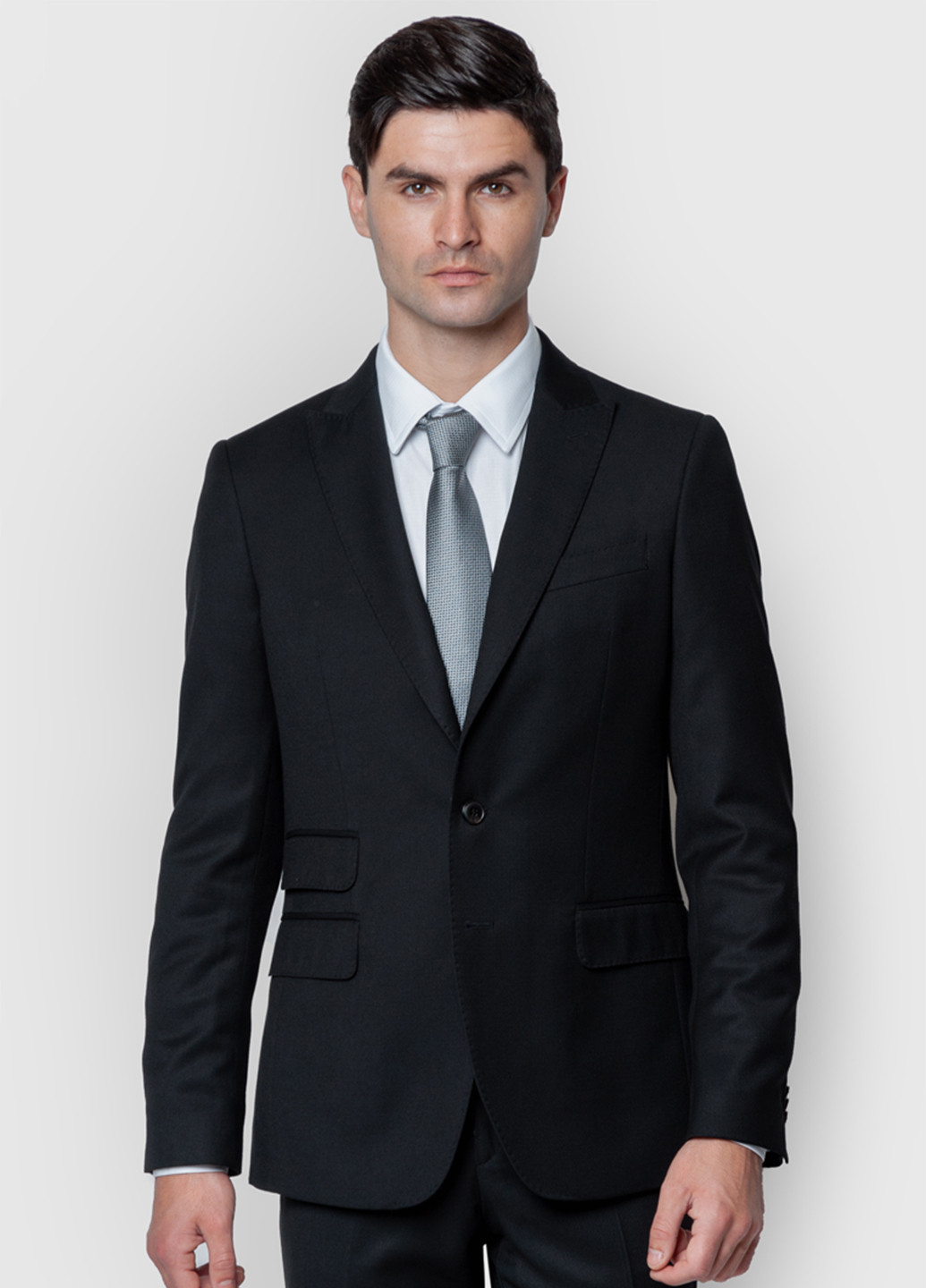 Черный демисезонный костюм (пиджак, брюки) брючный Arber