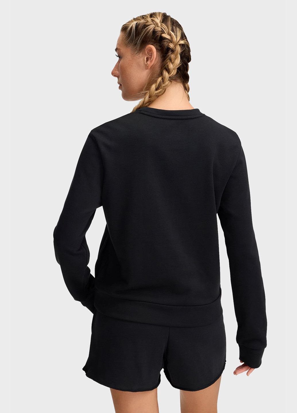 Чорний світшот Under Armour логотип без декору (328001387)