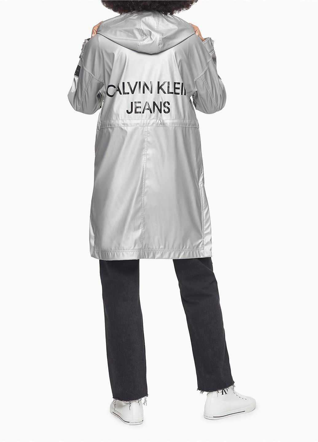 Серая демисезонная куртка Calvin Klein
