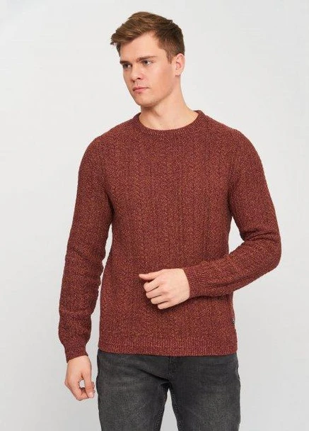 Бордовий джемпер,бордовий-жовтий, JACK&JONES