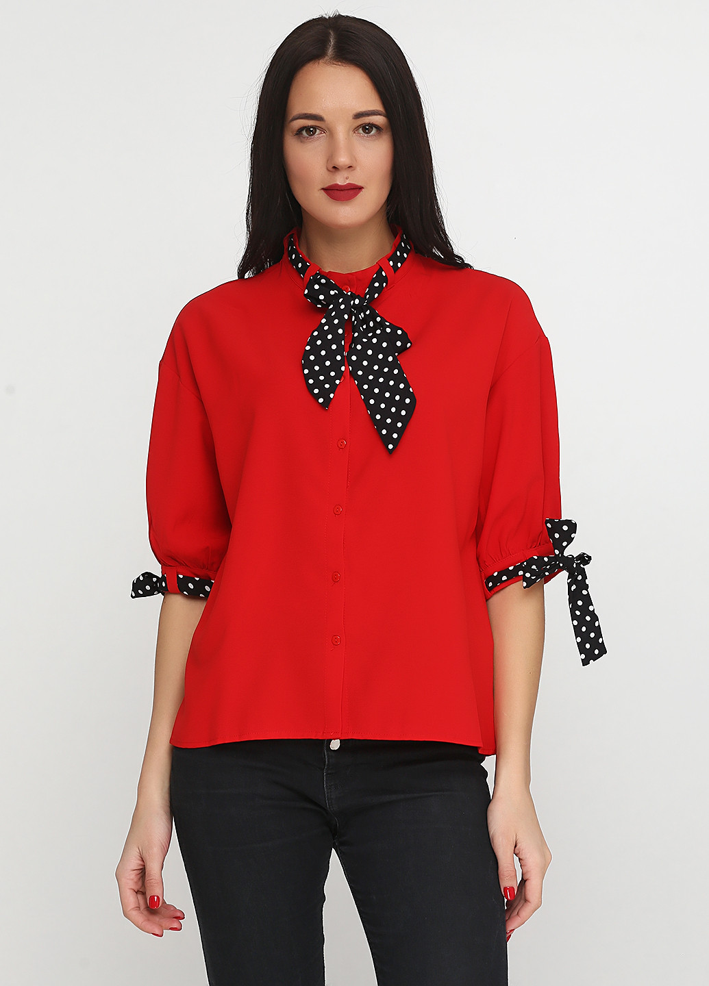 Красная летняя блуза Unigirl