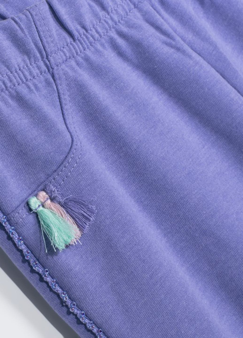 Фиолетовые спортивные демисезонные зауженные брюки Coccodrillo