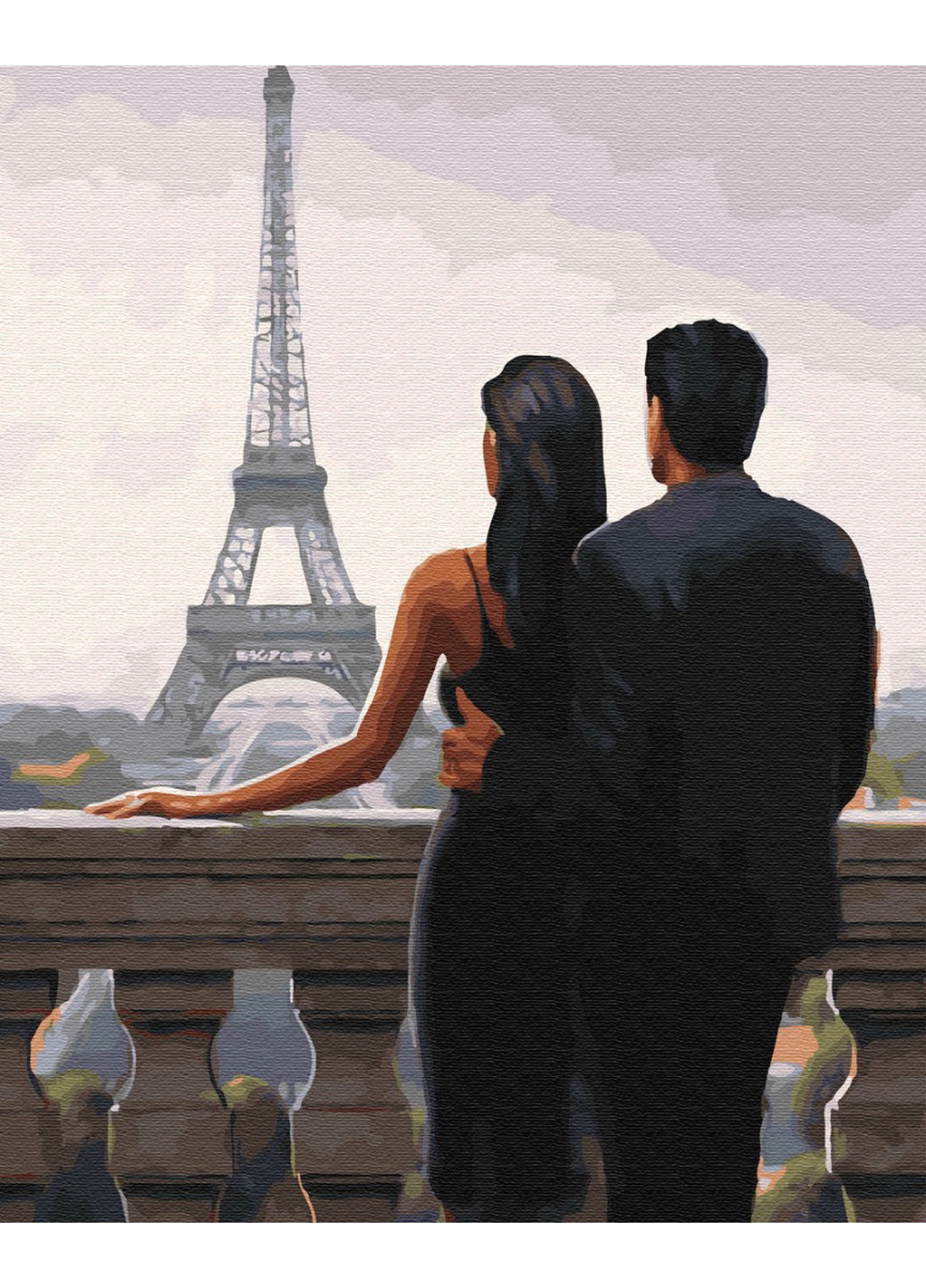 Картина по номерам "Желанный Париж" 40х50 см Brushme (199230580)