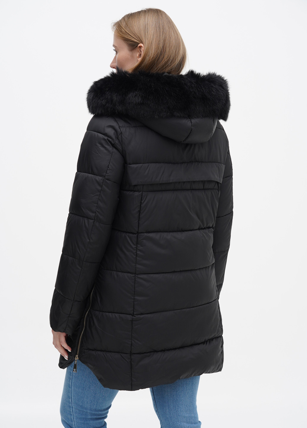 Черная зимняя куртка New Collection