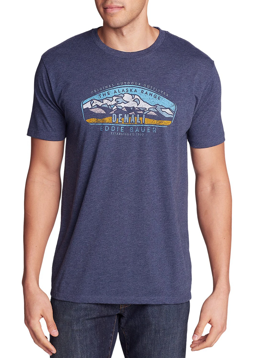Темно-синяя футболка Eddie Bauer