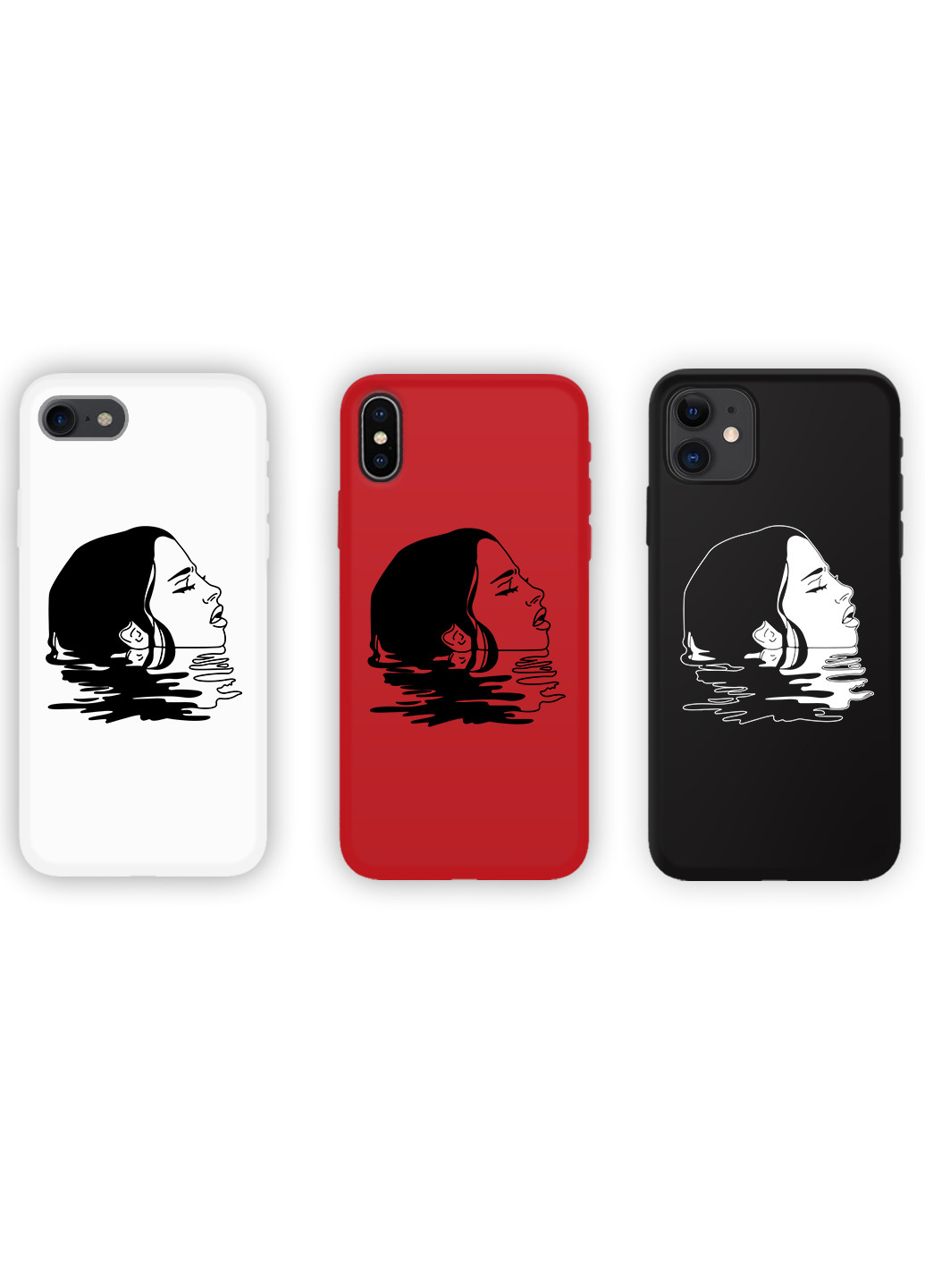 Чохол силіконовий Apple Iphone Xr Контурний мінімалізм (Contour minimalism) (8225-1362) MobiPrint (219777685)