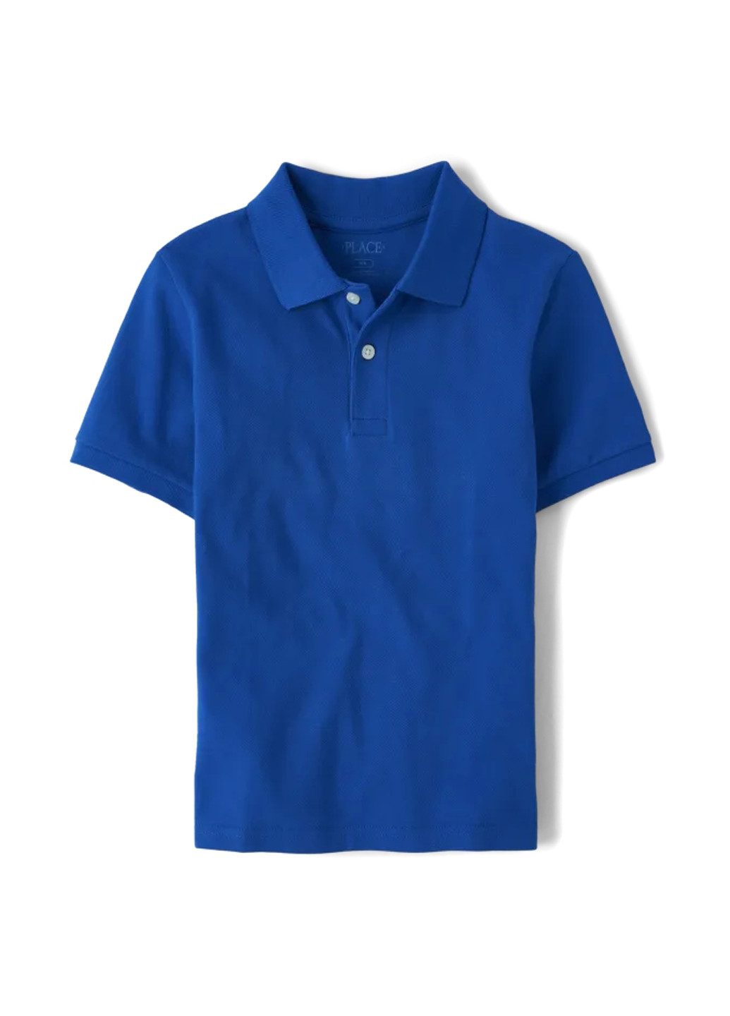 Синяя детская футболка-поло для мальчика The Children's Place однотонная