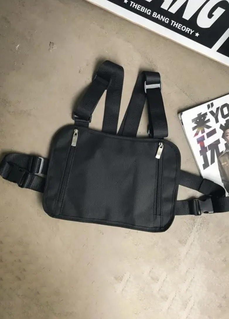 Нагрудная сумка HGUL+BAG бронежилет разгрузка 00444 черная No Brand (253016840)