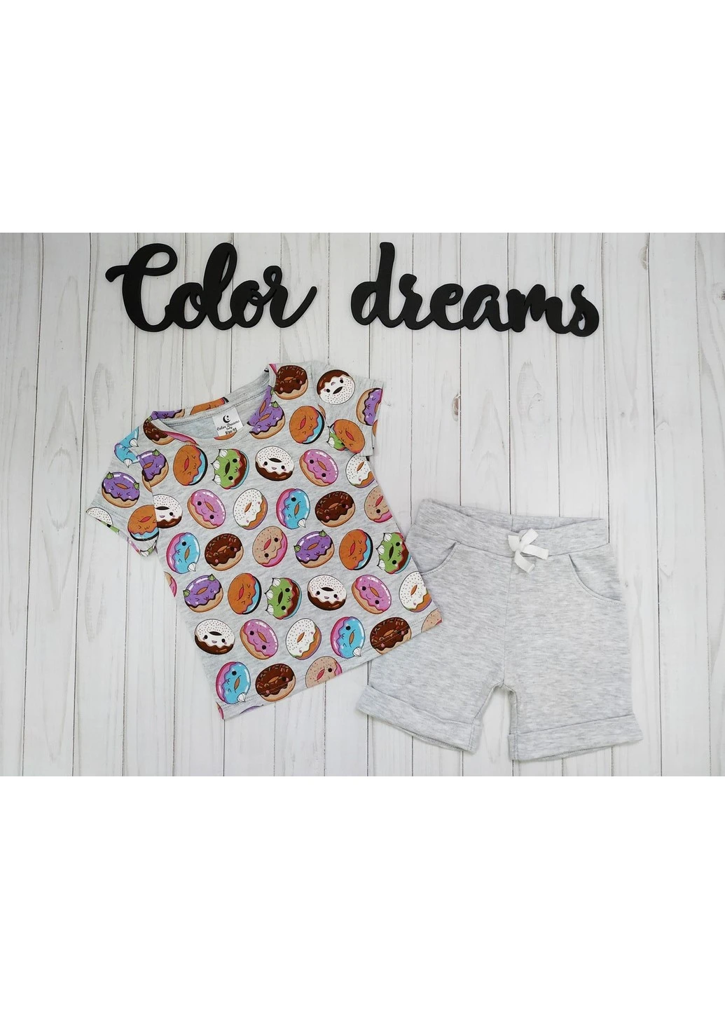 Комбінований літній костюм 11217/84/92 92 комбінований Color Dreams