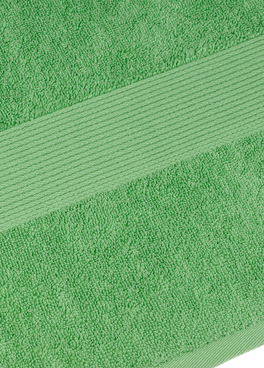 Home Line полотенце махровое, 40х70 см однотонный зеленый производство - Узбекистан