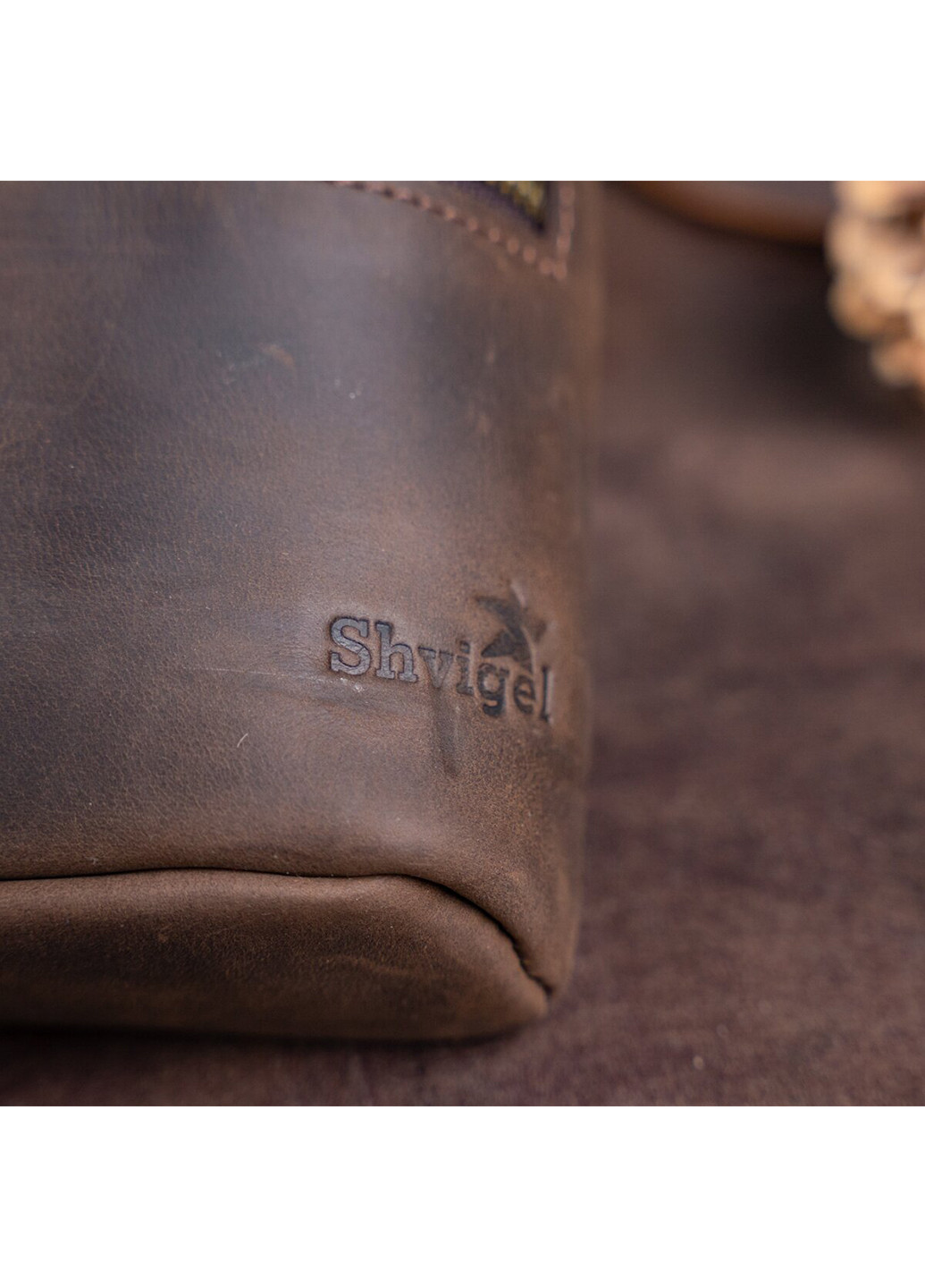 Мужская кожаная сумка 23х14х4,5 см Shvigel (252132757)