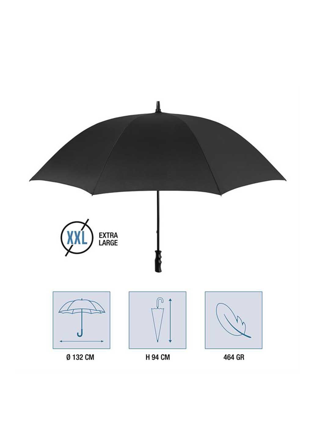 Чорна} парасолька Perletti велика система антивітер (363640825)