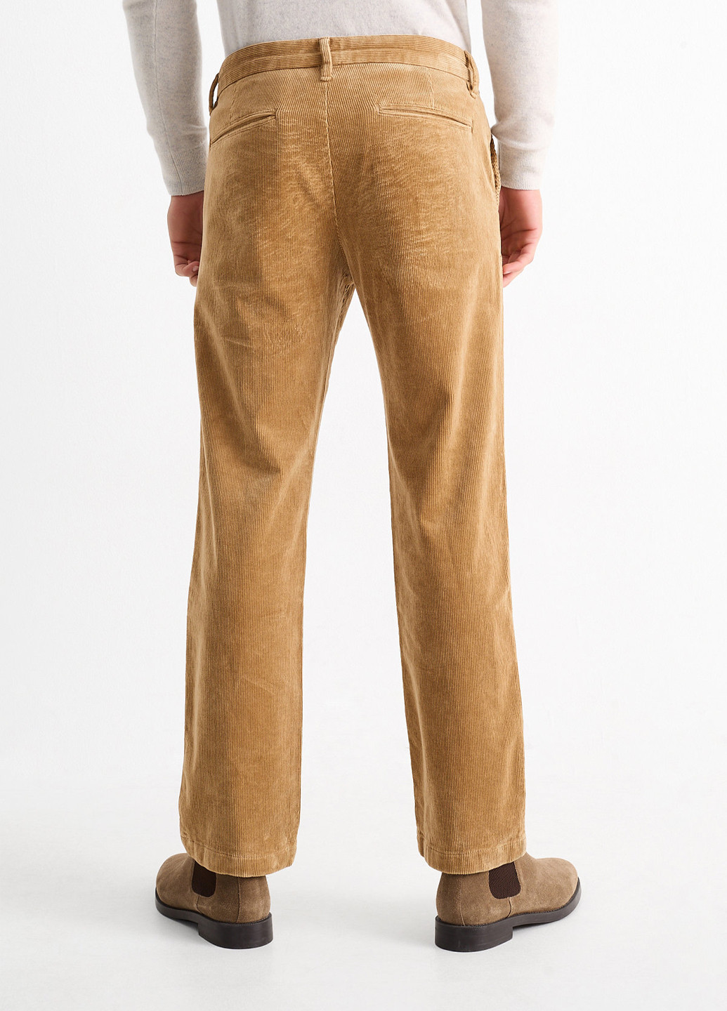 Светло-коричневые кэжуал демисезонные прямые брюки C&A