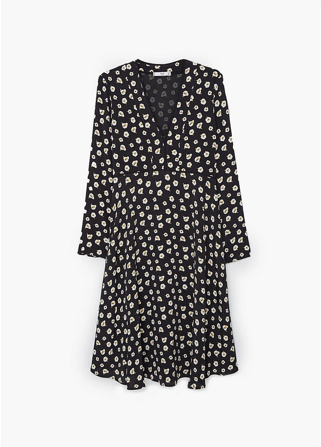 Черное кэжуал платье Mango