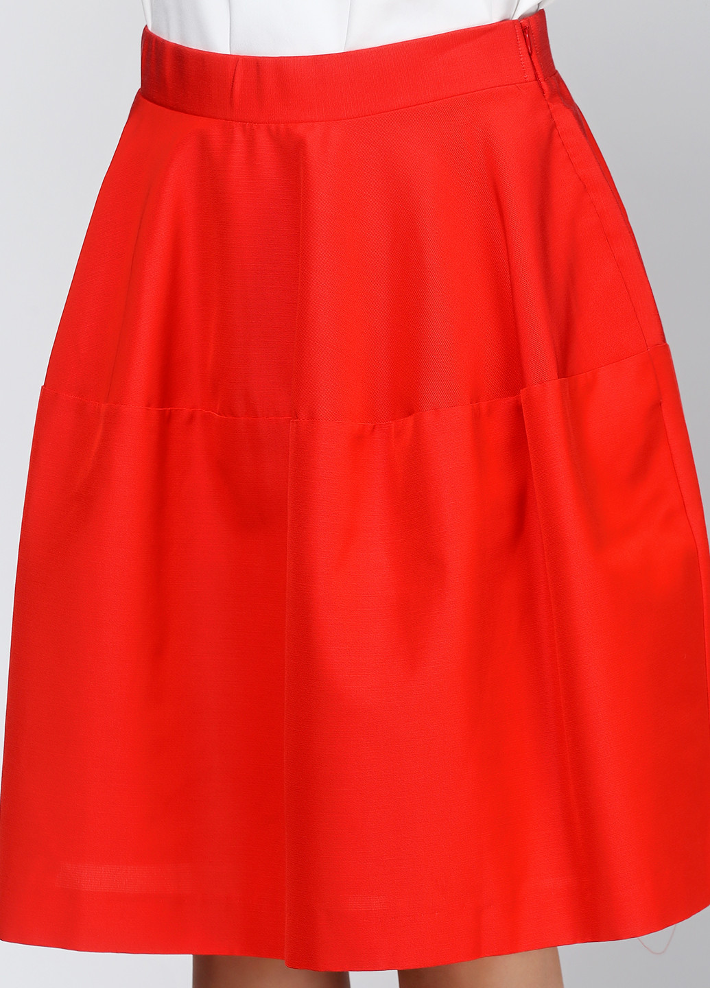 Красная кэжуал однотонная юбка P.A.R.O.S.H. мини