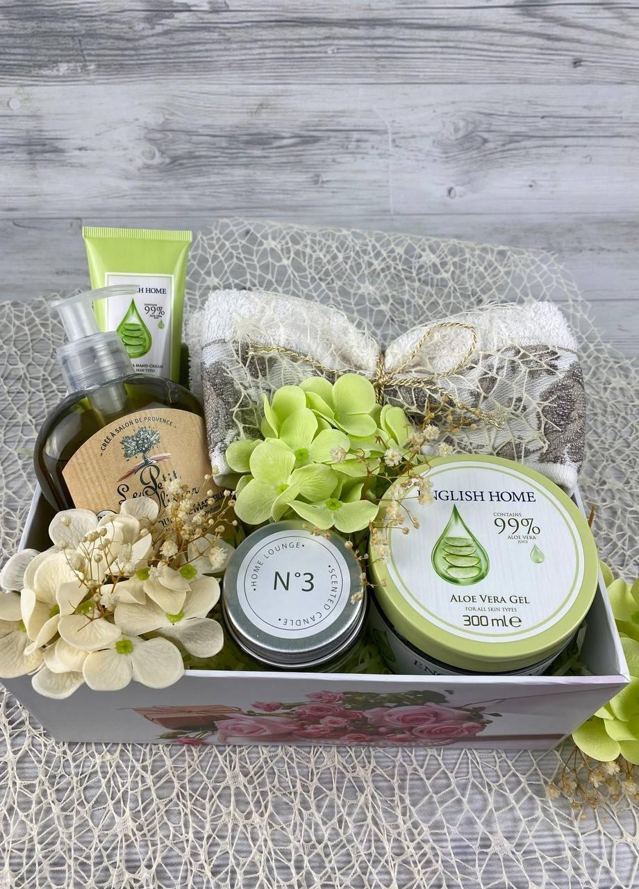 Подарунковий набір Green Glitter, подарунок на день народження, дружині, дівчині, подрузі, сестрі, мамі. Кукумбер (253645054)