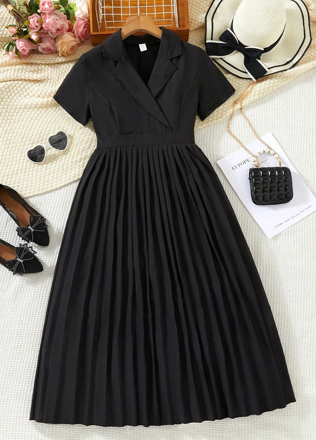 Чорна сукня SHEIN (323465167)