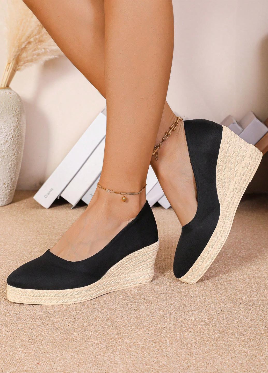 SHEIN Туфли черный з текстиль, китай — демисезон (345558587)