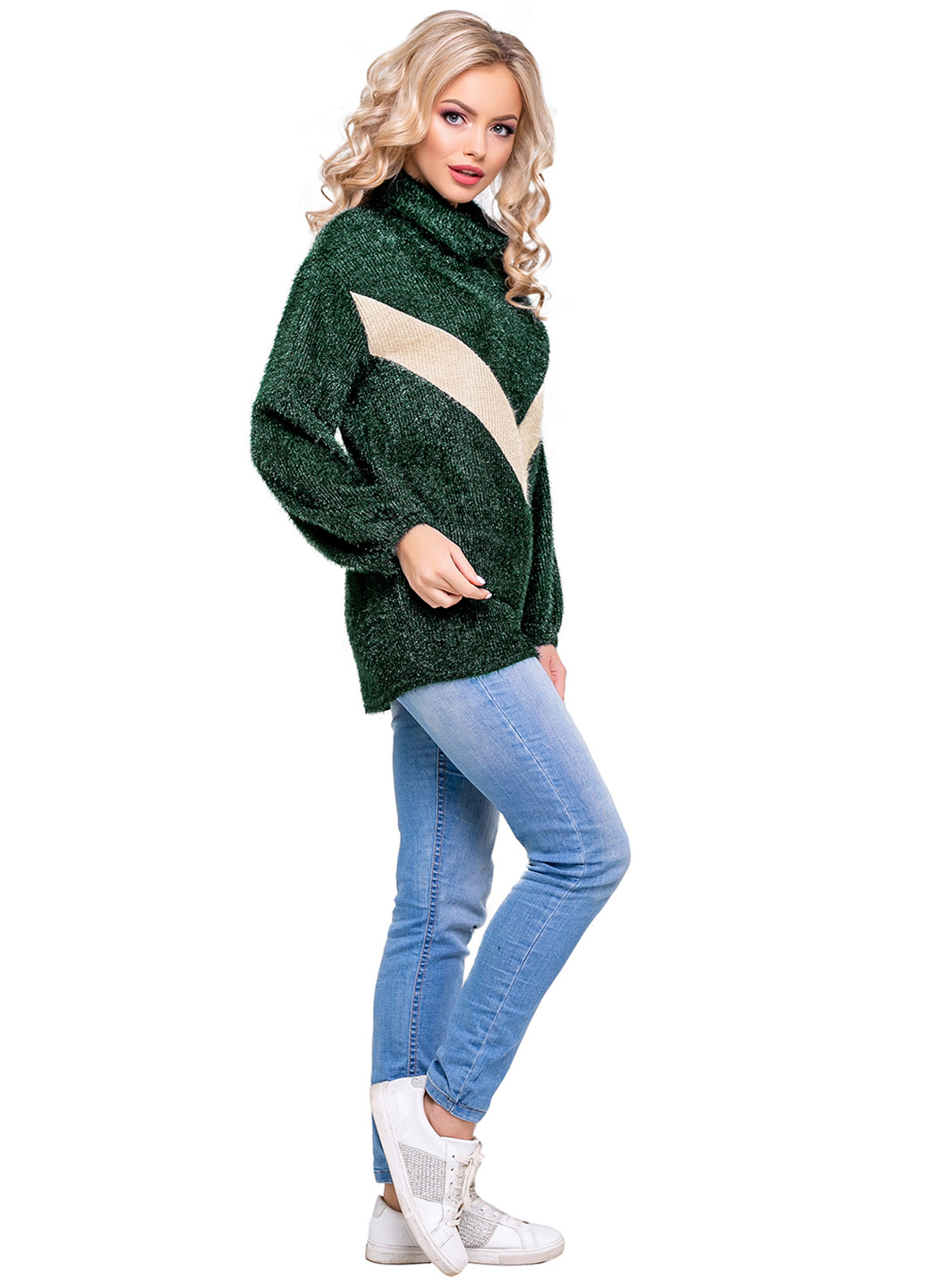 Темно-зелений демісезонний светр ST-Seventeen