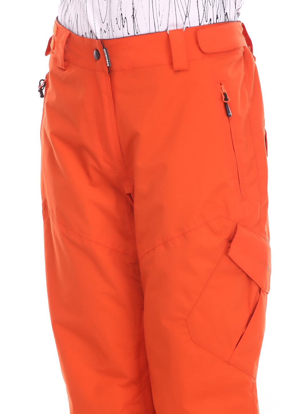 Оранжевые спортивные демисезонные прямые брюки Chiemsee