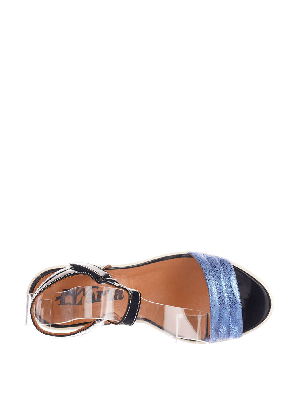 Комбинированные босоножки No Brand с ремешком на тракторной подошве, лаковые