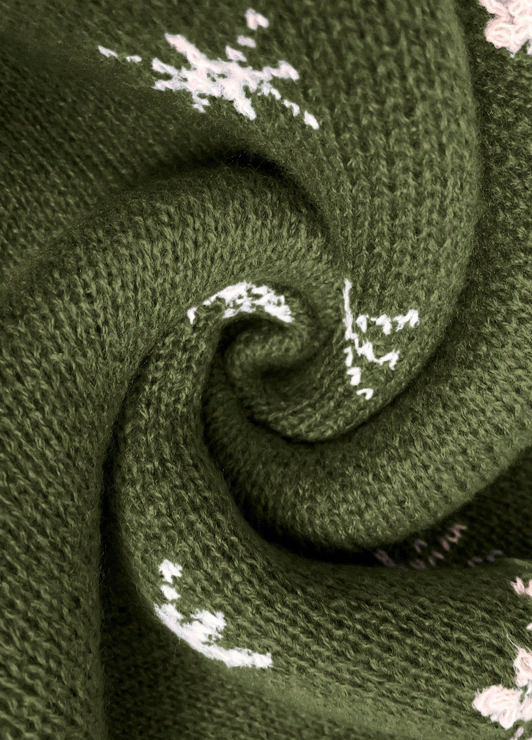 Оливковий (хакі) зимовий джемпер джемпер SHEIN