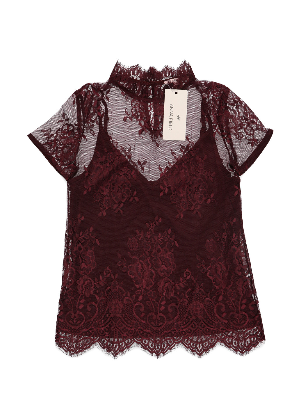 Бордовая блуза Anna Field
