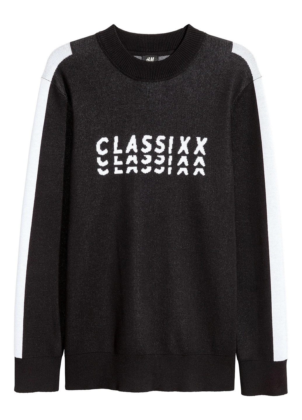 Чорний світшот H&M напис без декору (189389461)